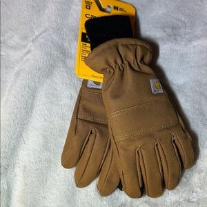 CARHARTT WOMEN'S INSULATED DUCK/SYNTHETIC LEATHER KNIT CUFF GLOVE
